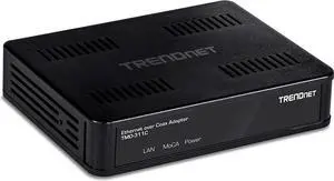 WorldwideSupermarket Ethernet Over Coax Adapter, Backward Compatible with MoCA 2.0, Gigabit LAN Port, Supports Net Throughput Up to 1Gbps, Supports Up to 16 Nodes On One Network, Black, TMO-311C
