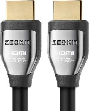 Zeskit Cinema Plus 4K 1.5ft (2-Pack) High Speed with Ethernet 22.28Gbps HDMI 2.0b Cable, Compatible with Dolby Vision 4K 60Hz HDR ARC 4:4:4 HDCP 2.2 Zeskit Cinema Plus 4K 1.5ft (2-Pack) High Speed with Ethernet 22.28Gbps HDMI 2.0b Cable, Compatible with Dolby Vision 4K 60Hz HDR ARC 4:4:4 HDCP 2.2
