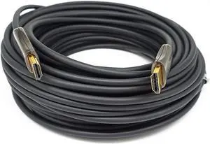 DTECH Ultra Slim Extra Long Fiber Optic HDMI 2.0 Cable 50 Feet Supports 4K at 60Hz 18Gbps High Speed