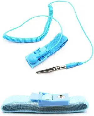 Anti Static Wrist Strap Band with Grounding Wire Strap Anti Shock Wristband Bracelet with Grounding Wire Alligator Clip Extendable Long Cord and Anti Static BraceletAntistatic Band Ant(Blue) Anti Static Wrist Strap Band with Grounding Wire Strap Anti Shock Wristband Bracelet with Grounding Wire Alligator Clip Extendable Long Cord and Anti Static BraceletAntistatic Band Ant(Blue)