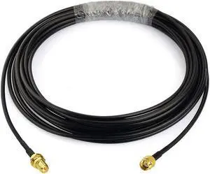 Bingfu RP-SMA Male to RP-SMA Female Bulkhead Mount RG174 WiFi Antenna Extension Coaxial Cable 20 feet for WiFi Router Signal Booster Repeater Wireless Network Card USB Adapter Security IP Camera