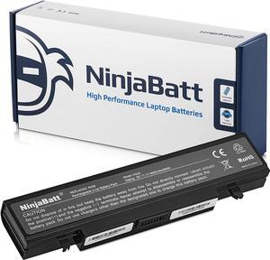 NinjaBatt Battery for Samsung AA-PB9NC6B R540 NP355V5C R580 AA-PB9MC6B RV511 NP550P7C RF711 AA-PB9NS6B NP300E5A RV510 NP305V5A Q430 RC512 RV515 R530 - Black - High Performance [6 Cells/4400mAh]