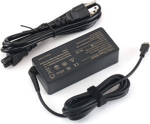 65W&45W USB Type C Laptop Charger for Lenovo Yoga C940 C740 C930 C630 S940 S730 920 910 900 730 720; Lenovo ThinkPad T480 T480s T490 T490s T580; Chromebook 100e 300e 500e c340 AC Adapter Power Cord