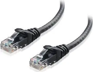 Cable Matters Snagless Cat 6 Ethernet Cable 30 ft (Cat 6 Cable, Cat6 Cable, Internet Cable, Network Cable) in Black - Available 20ft - 150ft in Length