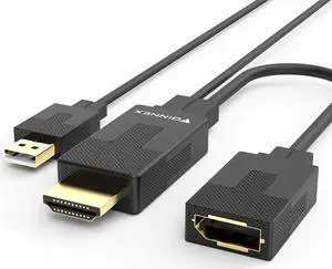 HDMI to DisplayPort Adapter/Converter 4K 60HzPC to Monitor Male HDMI to DP Output Dongle with AudioActive HDMI 1.4 Source in Display Port 1.2 Out Connector for Xbox One360NSMac Mini1080P 60Hz