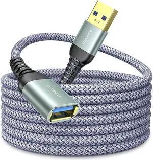 USB Extension Cable 10FT Type A Male to Female USB 3.0 Extension Cord High Data Transfer Compatible with Webcam GamePad USB Keyboard Flash Drive Hard Drive Printer