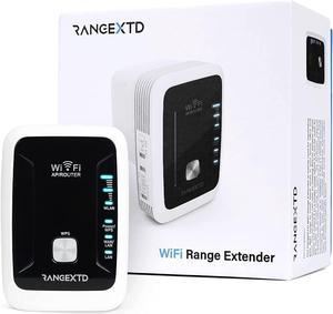 RANGEXTD WiFi Extender  WiFi Booster and Signal Amplifier Increases Home WiFi Coverage  WiFi Range Extender Fixes Dead Spots  Up to 300 Mbps WiFi Repeater  24 GHz Band WiFi Internet Extender