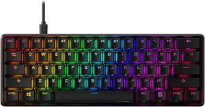 HyperX Alloy Origins 60 - Mechanical Gaming Keyboard Ultra Compact 60% Form Factor Double Shot PBT Keycaps RGB LED Backlit NGENUITY Software Compatible - Linear HyperX Red Switch