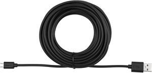 25 ft Micro USB Cable Replacement for Wyze Cam Nest Camera - Extra Long Extension Power Cord (Black)