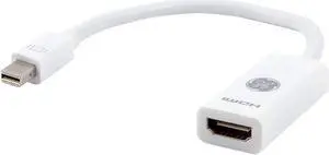 Mini DisplayPort Thunderbolt to HDMI Adapter Compatible with Apple iMac MacBook and PC Supports Full HD 1080P and 4K Ultra HD White 33589