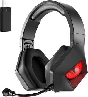 Wireless Headphones, BooMood Wireless Gaming Headset, Headphones Wireless Bluetooth for PS5, PS4, PC, Detachable Noise Cancelling Microphone, Comfortable Memory Foam, Wired Mode for Xbox One