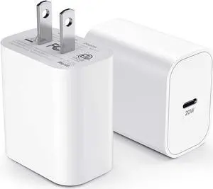 iPhone 12 Charger Block MFI Certified 2Pack 20W Fast USB C Wall Charging Power Adapter Plug for Apple iPhone 12/12 Mini/12 Pro/12 Pro Max/ 11/11 Pro/11 Pro Max/iPad Pro USB-C Charge Brick