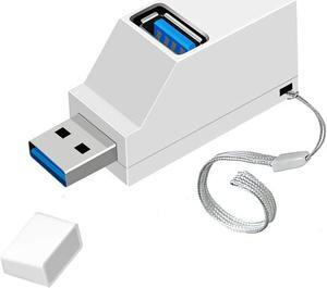 USB Hub,3 Port USB Splitter ,USB 3.0 High Speed Splitter for Surface Pro,XPS,Notebook PC,USB Flash Drives, MacBook (White)