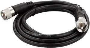 RG8x Coaxial Cable, PL259 CB Coax Cable, 10ft UHF Male to Male CB Antenna Cables Low Loss, 50 Ohm for HAM Radio Antenna