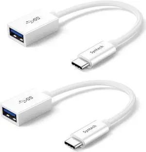 USB C to USB Adapter 2 Pack USB C to USB3 Adapter USB Type C to USB Thunderbolt 3 to USB Female Adapter OTG Cable
