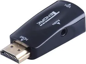 Gold-Plated Active HD 1080P HDMI to VGA Converter Adapter Dongle with 3.5mm Audio for Laptop PC Projector HDTV PS3 Xbox STB Blu-ray DVD