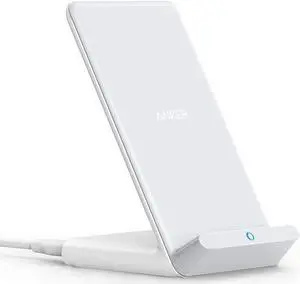 313 Wireless Charger (Stand) Qi-Certified for iPhone 16/16 Pro/16 Pro Max/15/14/13 10W Fast-Charging Galaxy S23 S22 S21(No AC Adapter)