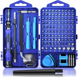 Computer Repair Kit 122 in 1 Magnetic Laptop Screwdriver Kit Precision Screwdriver Set Small Impact Screw Driver Set with Case for Computer Laptop PC for iPhone iPad Ps4 DIY Hand Tools -Blue Computer Repair Kit 122 in 1 Magnetic Laptop Screwdriver Kit Precision Screwdriver Set Small Impact Screw Driver Set with Case for Computer Laptop PC for iPhone iPad Ps4 DIY Hand Tools -Blue