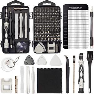 Precision Screwdriver Set 124-Piece Electronics Tool Kit with 101 Bits Magnetic Screwdriver Set for Computer Laptop Cell Phone PC MacBook iPhone Nintendo Switch PS4 PS5 Xbox Repair