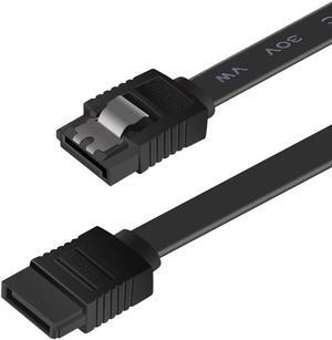 BENFEI SATA Cable III 12 Pack SATA Cable III 6Gbps Straight HDD SDD Data Cable with Locking Latch 18 Inch Compatible for SATA HDD SSD CD Driver CD Writer