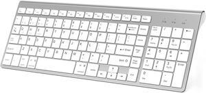 Wireless Keyboard Bluetooth Bluetooth Keyboard with Number Pad J JOYACCESS Wireless Keyboard for Mac Apple MacBook Air/Pro Laptop Android Windows-Silver