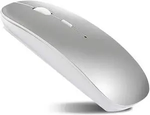Bluetooth Mouse for MacBook pro/MacBook air/iPad/Laptop/iMac/pc Wireless Mouse for MacBook pro MacBook Air/iMac/Laptop/Notebook/pc (Bluetooth Mouse/B Silver)