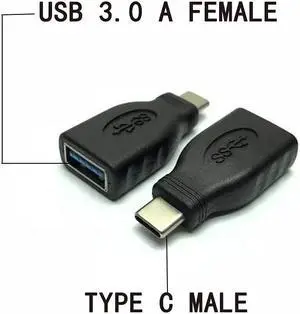 2-in-1 Powered Micro USB OTG Adapter 90 Degree Right Angled with Micro USB Power Charging Port for Streaming TV Stick Android Phone or Tablet - 2 Pack