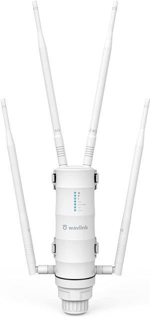 WAVLINK AC1200 Outdoor Wireless High Power Weatherproof WiFi Long Range Extender/Access Point/Mesh with Passive POE,Dual Band 2.4+5G Repeater,Gigabit Port, No WiFi Dead Zones for Working from Home