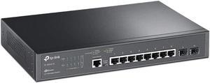 TL-SG3210 v3 | 8 Port Gigabit Switch 2 SFP Slots | Omada SDN Integrated | L2+ Smart Managed | IPv6 | Static Routing | L2/L3/L4 QoS IGMP & LAG | Limited Lifetime Protection