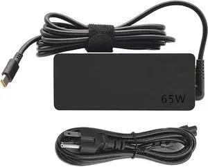 65w Type C Laptop Charger for Lenovo Thinkpad T480 T480S T490 T490S T570 L380 L480 L580 Chromebook C330 S330 C340 300e 500e AC Adapter