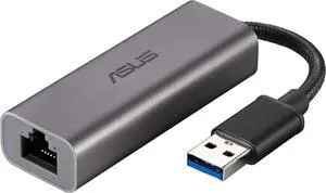 2.5G Ethernet USB Adapter (USB-C2500) Wired LAN Network Connection for Mac OS Linux Windows Backward Compatible on 2.5G 1G 100Mbps Ideal for Gaming