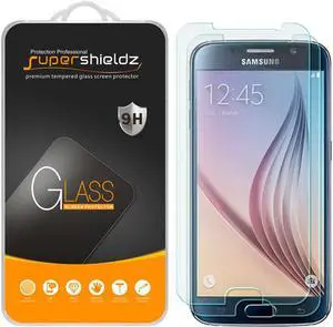 Supershieldz (2 Pack) Designed for Samsung Galaxy S6 Tempered Glass Screen Protector, Anti Scratch, Bubble Free