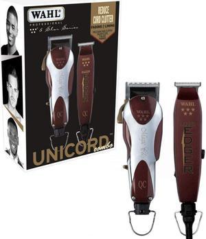 Wahl Professional 5 Star Unicord Combo with Corded Magic Clip Clipper and Razor Edger Trimmer for Professional Barbers and Stylists