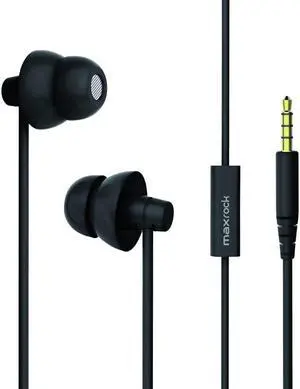 MAXROC Sleep Earplugs - Noise Isolating Ear Plugs Sleep Earbuds Headphones with Unique Total Soft Silicone Perfect for Insomnia, Side Sleeper, Snoring, Air Travel, Meditation & Relaxation(Black)