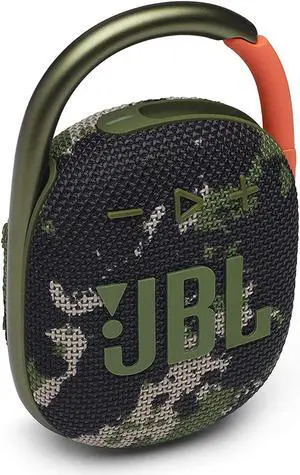 Clip 4 - Portable Mini Bluetooth Speaker Big Audio and Punchy bass Integrated Carabiner IP67 Waterproof and dustproof 10 Hours of Playtime Speaker for Home Outdoor and Travel - (Squad)