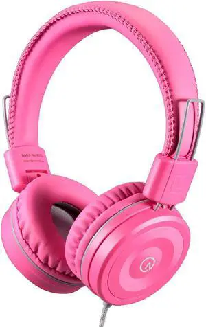 noot products K22 Kids Headphones Wired 3.5mm Jack, Foldable, Flamingo Pink | Stereo Tangle-Free 5ft Long cord, Plug-in, On-Ear Headset for Children, Boys, Girls, iPad, School, Kindle, Travel, Plane noot products K22 Kids Headphones Wired 3.5mm Jack, Foldable, Flamingo Pink | Stereo Tangle-Free 5ft Long cord, Plug-in, On-Ear Headset for Children, Boys, Girls, iPad, School, Kindle, Travel, Plane