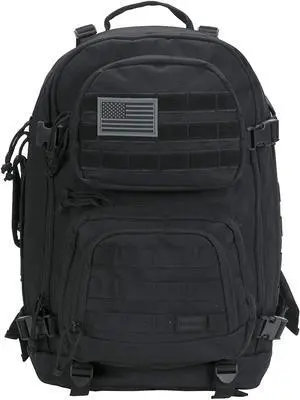 Military Tactical Laptop Backpack Black Large