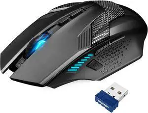 Wireless Mouse USB Cordless Computer Mouse with 8 Buttons Ergonomic Design High-Precision 5 Adjustable DPI for PC/Mac/Laptop Wireless Mouse USB Cordless Computer Mouse with 8 Buttons Ergonomic Design High-Precision 5 Adjustable DPI for PC/Mac/Laptop