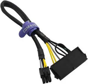 24 Pin to 6 Pin ATX PSU Power Adapter Cable for Dell Motherboard with 6 Pin Port 13.3-inch(34cm)
