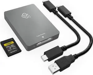 CFexpress Card Reader Type A USB 3.1 Gen2 10Gbps CFexpress Memory Card Adapter Portable Aluminum CFexpress Type A Reader Support Windows/Mac OS/Linux/Android