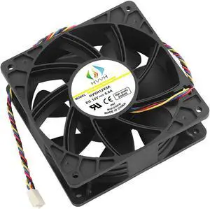 Dual Ball Bearings High Speed Durable 4 Pin DC 12V 5A 7000 RPM Cooling Fan Brushless Replacement Case Fan for Antminer Bitmain S7 S9 D3 L3 E9 T9 etc All BTC Miner Server (5A 7000RPM)