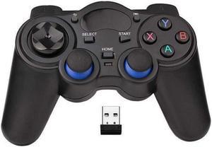 USB Wireless Gaming Controller Gamepad for PCLaptop ComputerWindows XP7810  PS3  Android  Steam  Black Black