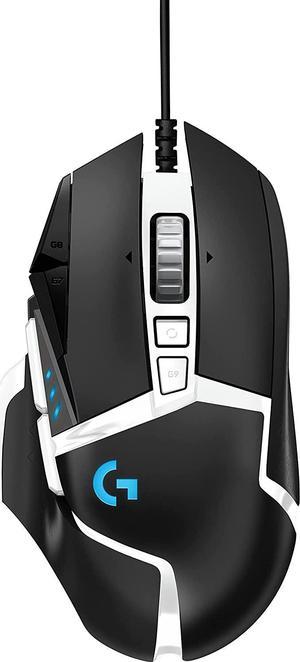 G502 Hero High Performance Gaming Mouse Special Edition Hero 25K Sensor 25 600 DPI RGB Adjustable Weights 11 Programmable Buttons On-Board Memory PC/Mac - Black/White