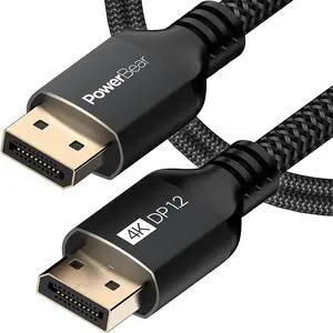 4k Displayport Cable | Ultra HD High Speed Display Port Cable for Gaming Monitor Laptop TV & PC | Nylon Braided Display Port 1.2 4K 60Hz 2K 165Hz 2K 144Hz (NOT HDMI) (3 Feet)