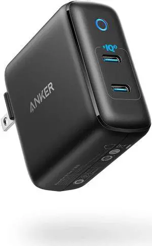 iPhone Charger USB-C, Anker 40W 2-Port PIQ 3.0, PowerPort III Duo Type C Foldable Fast Charger, Power Delivery for iPhone 13/13 Mini/13 Pro/13 Pro Max/12/11, Galaxy, Pixel, iPad/iPad Mini, and More