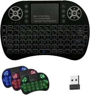 (Updated Backlit) 2.4GHz Backlight Wireless Keyboard with touchpad Rechargeable Wireless Keyboard Mouse Combo Portable Mini Keyboard mice for/TV Box/Google/Windows/Mac (Updated Backlit) 2.4GHz Backlight Wireless Keyboard with touchpad Rechargeable Wireless Keyboard Mouse Combo Portable Mini Keyboard mice for/TV Box/Google/Windows/Mac