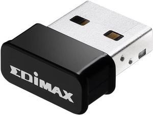 Edimax Wi-Fi 5 Nano 802.11ac AC1200 Dual-Band Adapter for PC, Wireless AC USB Adapter Dongle, Up to 867Mbps (5GHz) / 300Mbps (2.4GHz) Fast Transfer, Win 11 Plug-n-Play, Mac OS, Linux, EW-7822ULC