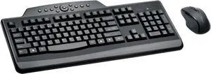 Kensington Pro Fit Wireless Media Desktop Set with Keyboard and Mouse (K72408US), Black