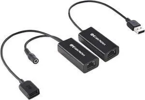 Cable Matters USB Over Ethernet Extender with Power Adapter - Full USB 2.0 Support for Keyboard, Mouse, Webcam, and More