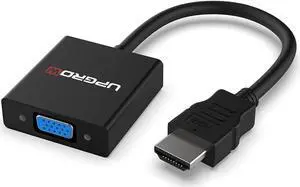 UPGROW HDMI to VGA Adapter HDMI Male to VGA Female Converter Support Computer Desktop Laptop PC Monitor Projector HDTV Chromebook Xbox and More Model Number: UPGROWHMVF01